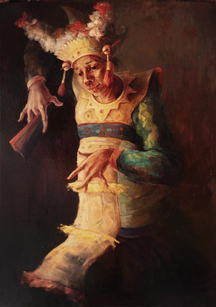 Bali Legong Dance Painting by Noella Roos
